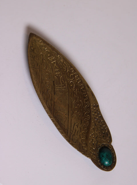 Engraved Brass Letter Opener