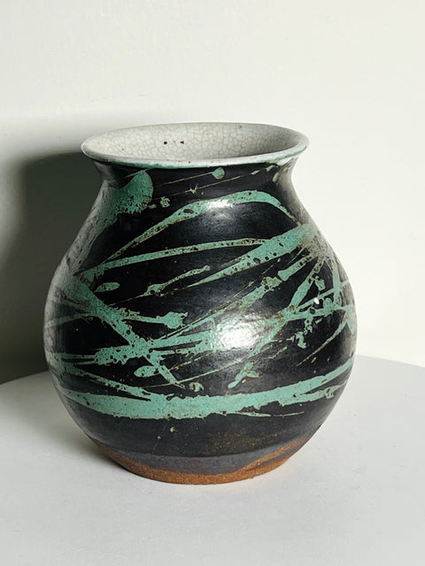 Petite Chubby Splatter Vase