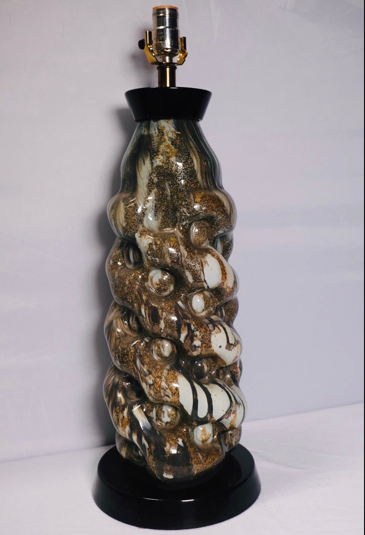 “Murano” Drip Glaze Italian Lamp (Vintage)