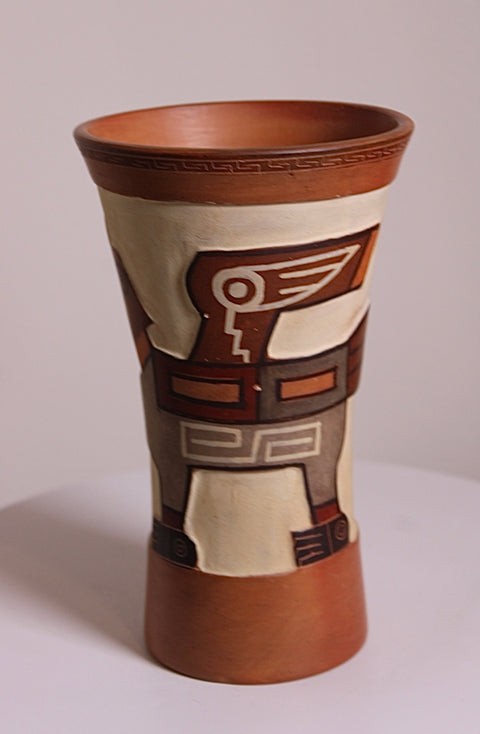Tiwanaku Style Polychrome Terracotta Vase