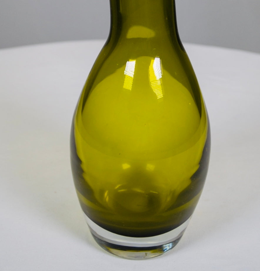 Olive Gourd Shaped Vase (MCM)