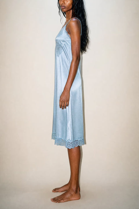 Vintage Baby Blue Slip Dress