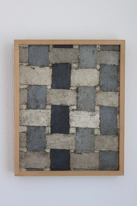 Angela Dickerson Stone Patchwork Original Framed Artwork