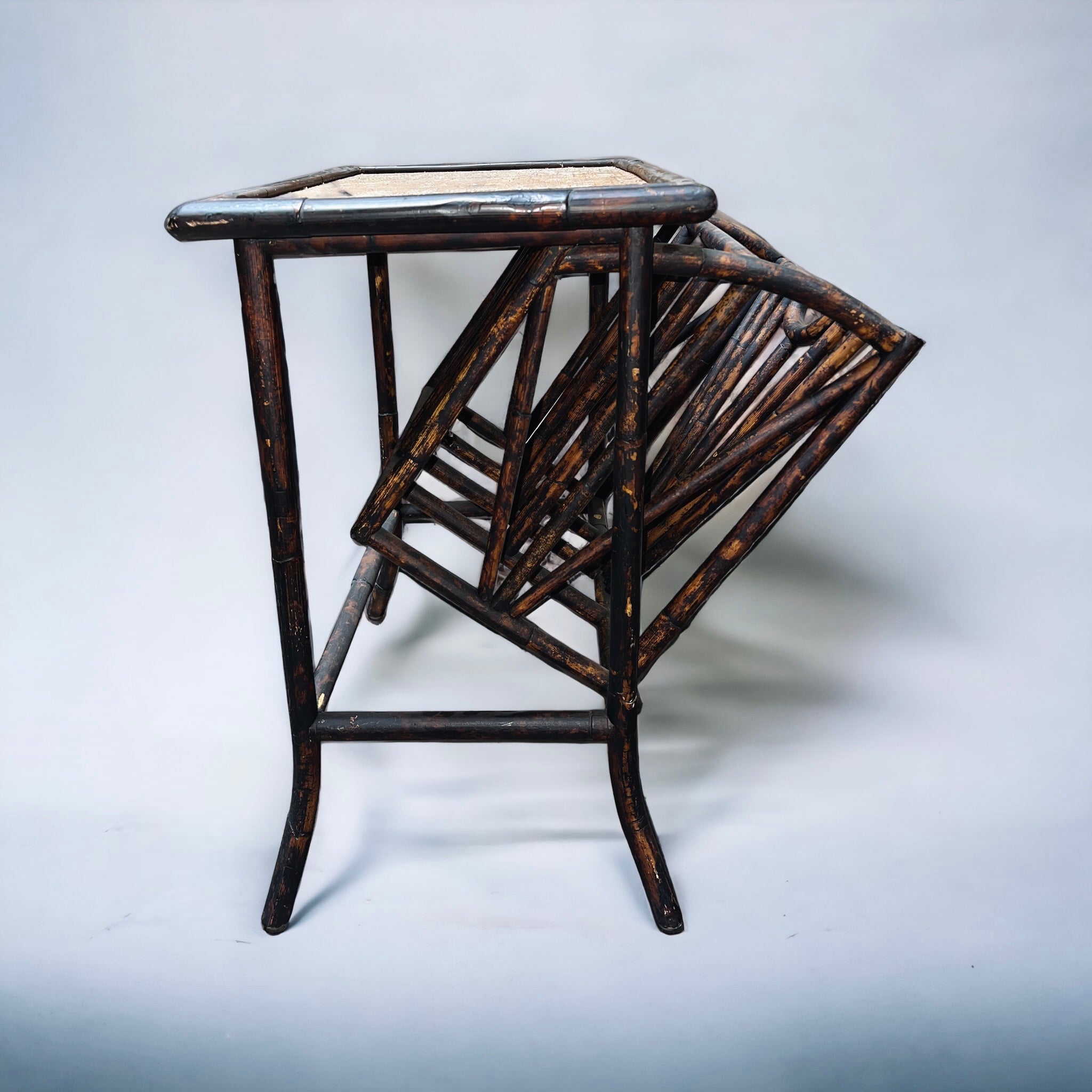 19th Century Antique Bamboo Magazine Rack (Vintage)