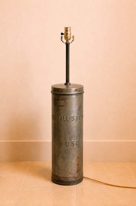 Pair of Kendall's Industrial Metal Canister Lamps