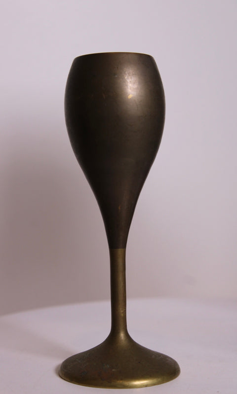 Set of Five Brass Goblets