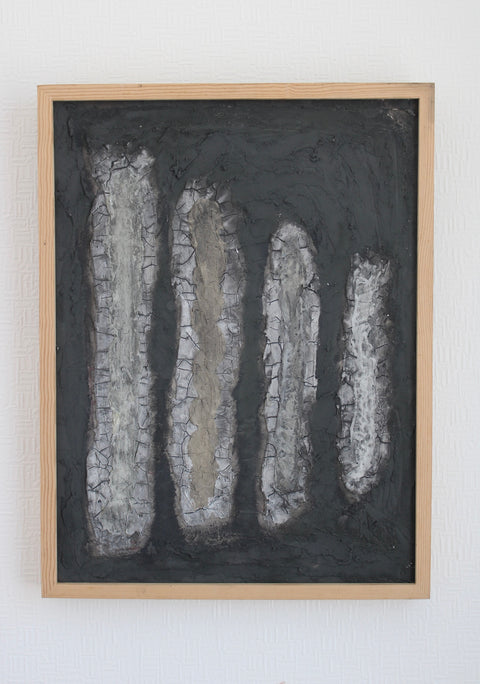 Angela Dickerson Black Column Study Original Framed Artwork