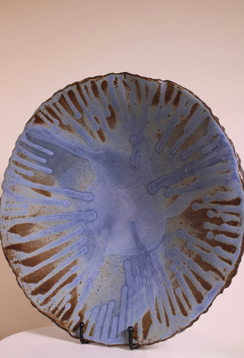 Blue Spiral Studio Pottery Charger