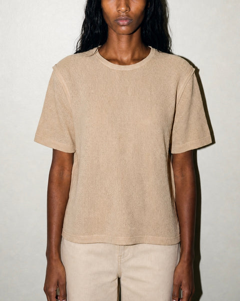 Sandro Paris White Knit Eyelet Blouse