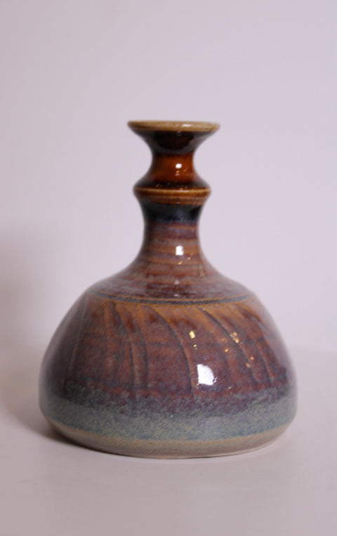 Tom Signed Studio Pottery Bottle Vase