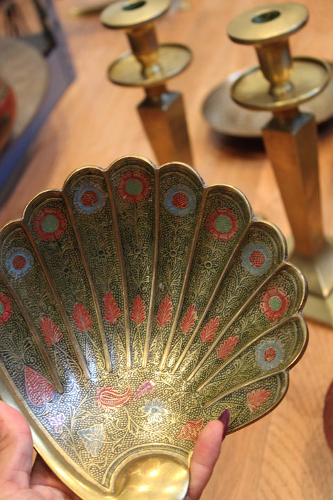 Brass Shell Trinket Dish