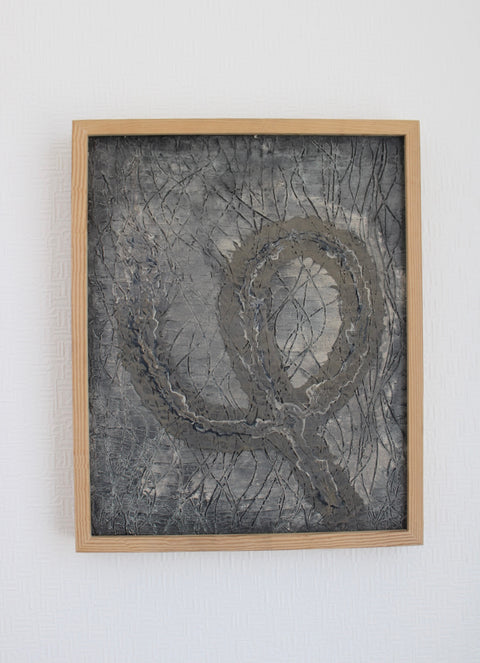 Angela Dickerson Charcoal Loop Original Framed Artwork