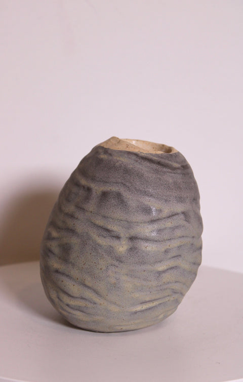 Organic Textured Studio Pottery Bud Vase