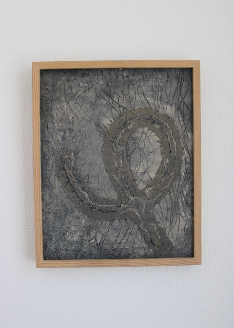 Angela Dickerson Charcoal Loop Original Framed Artwork