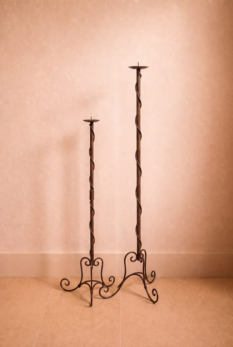 Vintage Wrought Iron Torches