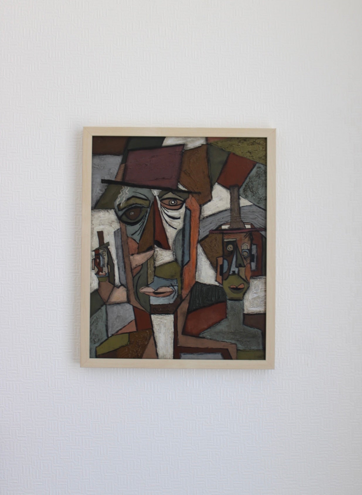 Angela Dickerson Hat Figure Variation Original Framed Artwork