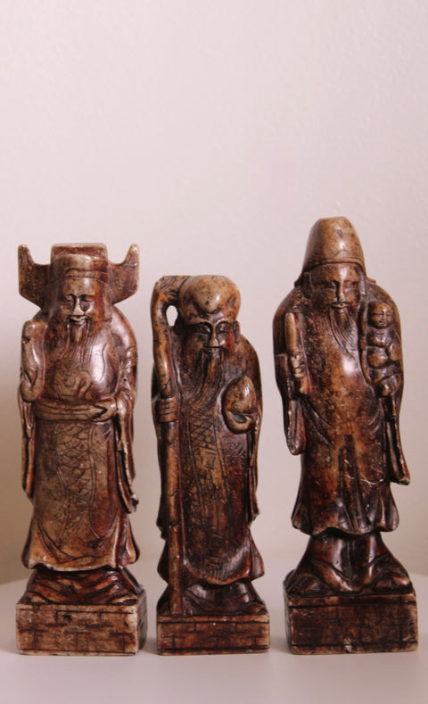 Chinese Three Star Gods Figure Group