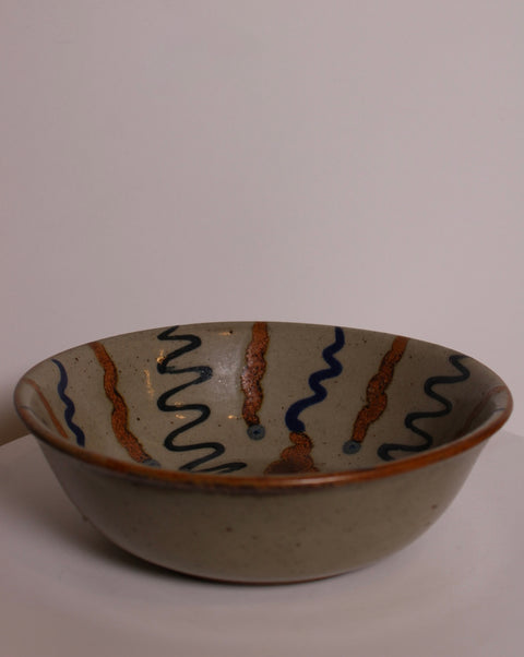 Abstract Radial Studio Pottery Plate