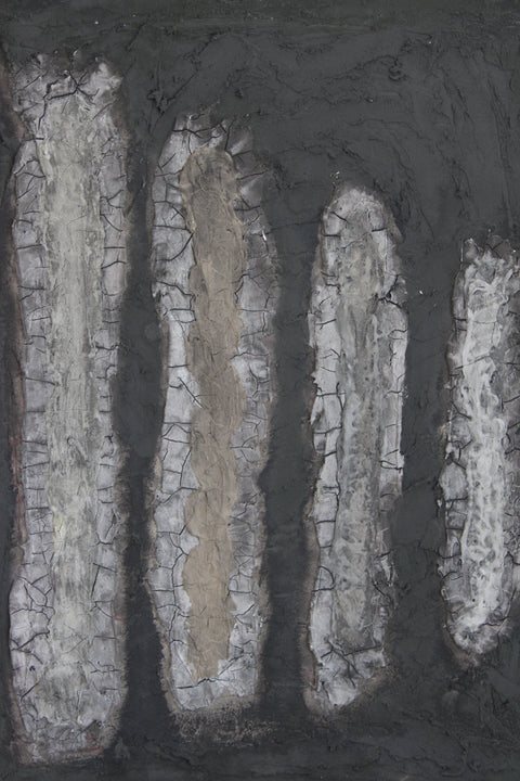 Angela Dickerson Black Column Study Original Framed Artwork