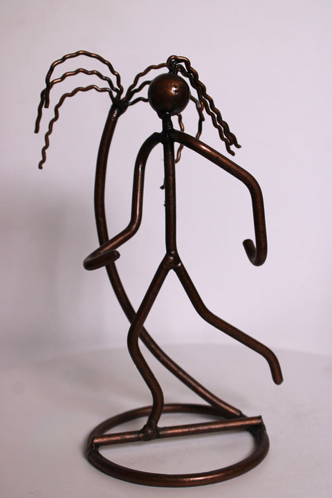 Wire Palm Figure Sculpture
