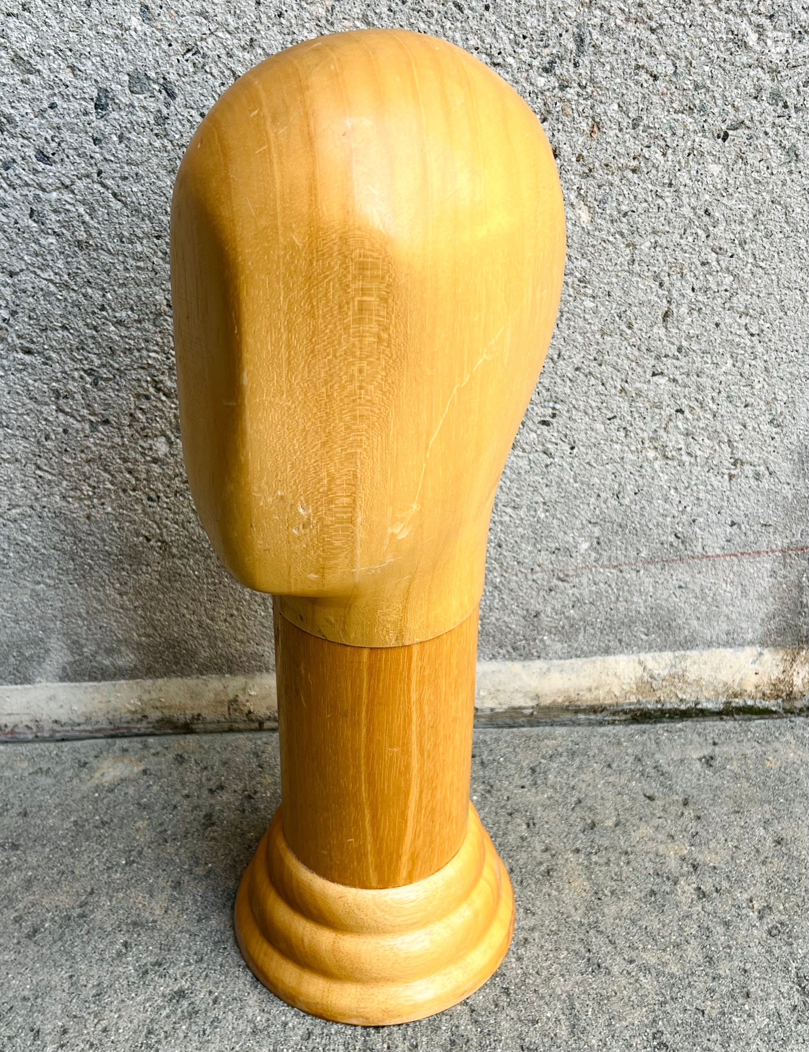 Extra Tall Wood Mannequin Head (Vintage)