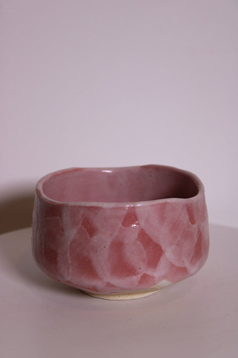 Signed Ribbed Stoneware Cachepot