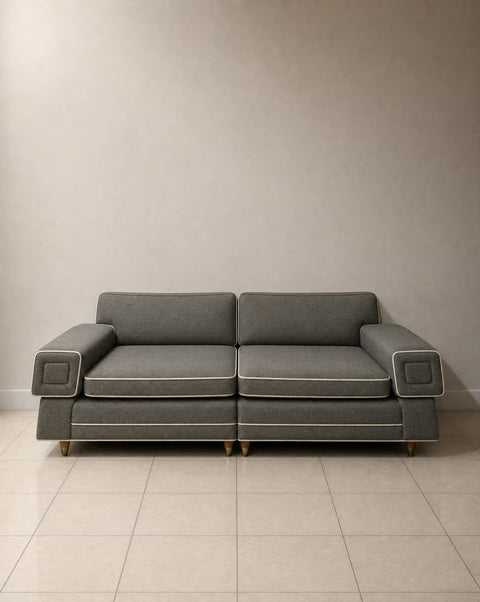 Vintage Grey Modular Couch