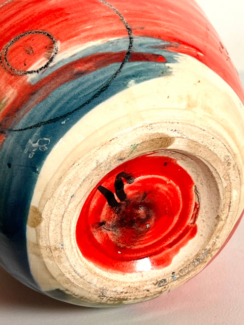 Red Abstract Small Bowl