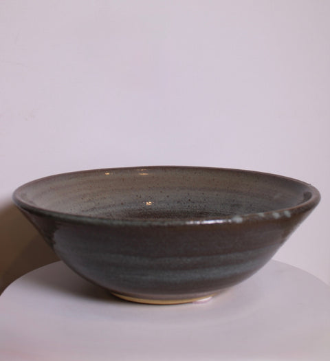 Vintage Studio Pottery Serving Bowl Handmade Stoneware