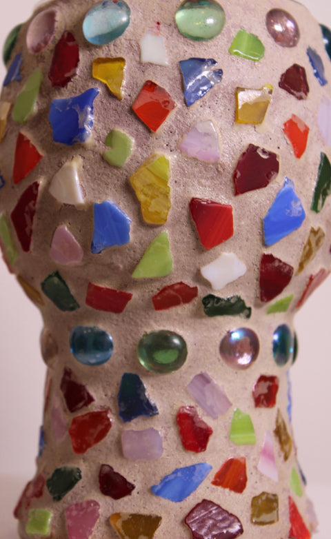 Handmade Mosaic Art Glass Vase