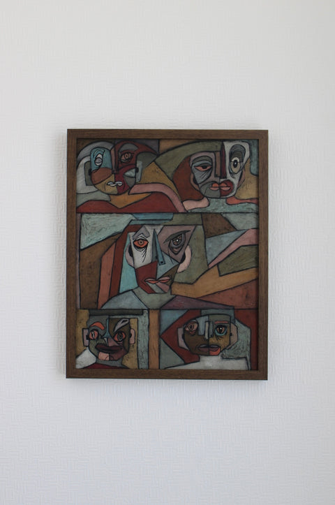 Angela Dickerson Four Witnesses Original Framed Artwork