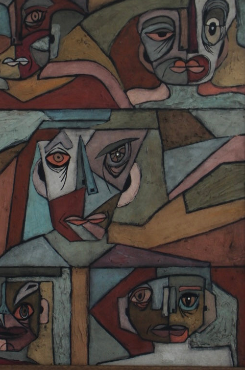 Angela Dickerson Four Witnesses Original Framed Artwork