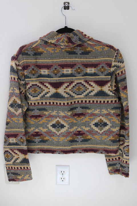 New Identity Southwestern Cropped Jacket