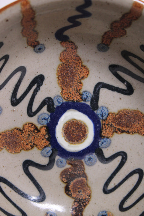 Abstract Radial Studio Pottery Plate