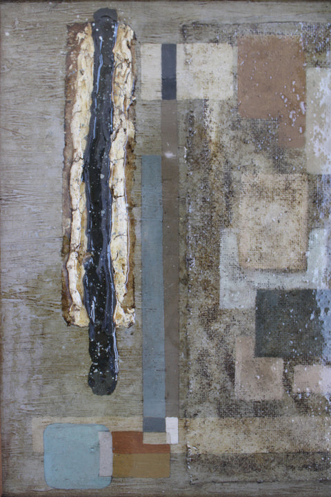 Angela Dickerson Earth Block Relic Original Framed Artwork