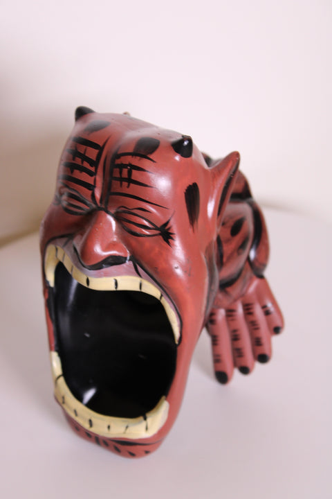 Tiger Face Bowl Vessel