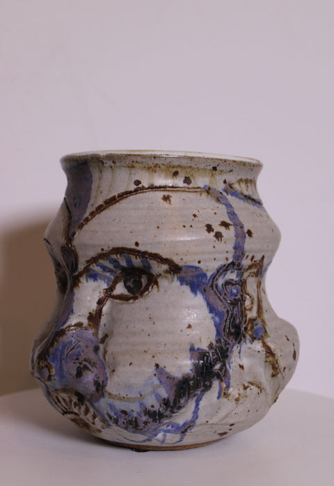 Figural Expression Face Studio Vessel