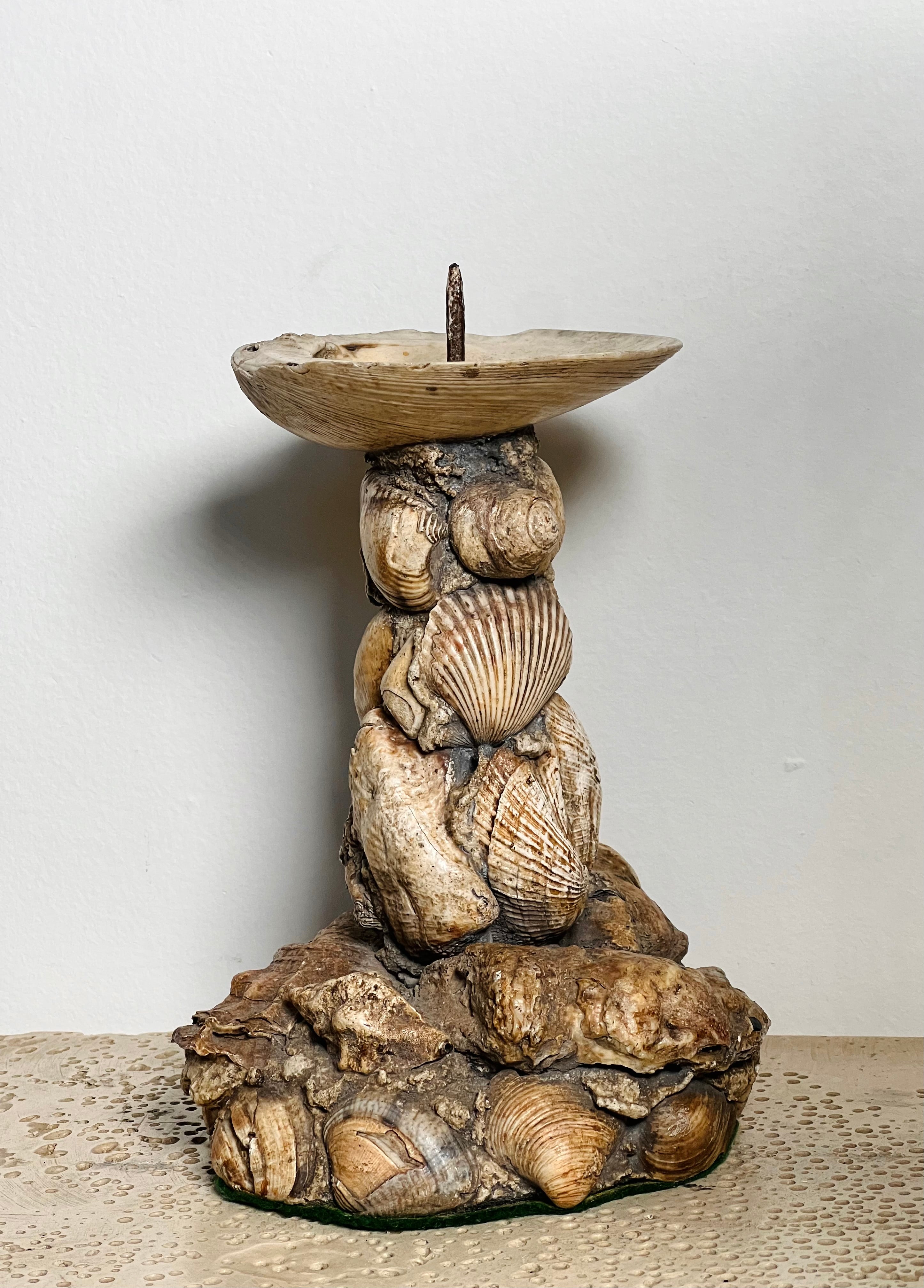 Shell Encrusted Candlesticks (Vintage)