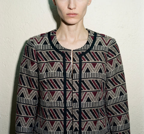 Tahari Southwestern Cropped Jacket