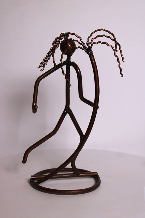 Wire Palm Figure Sculpture