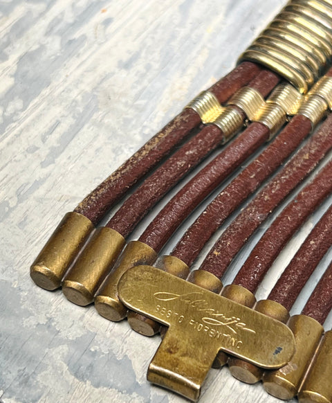 Vintage Winged Lion Statement Belt