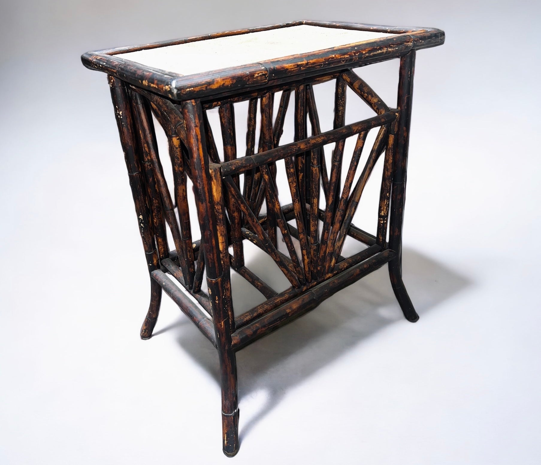 19th Century Antique Bamboo Magazine Rack (Vintage)