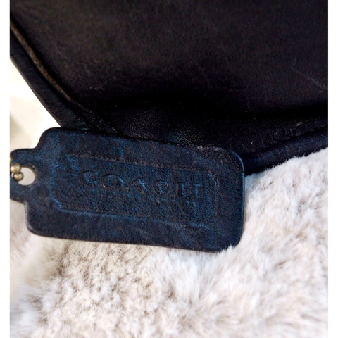 Pre Owned Coach City Bag | Black Glove-Tanned Leather | Turnlock Flap | Made in New York City (Vintage)