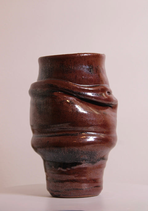 Brutalist Studio Pottery Sculptural Vessel