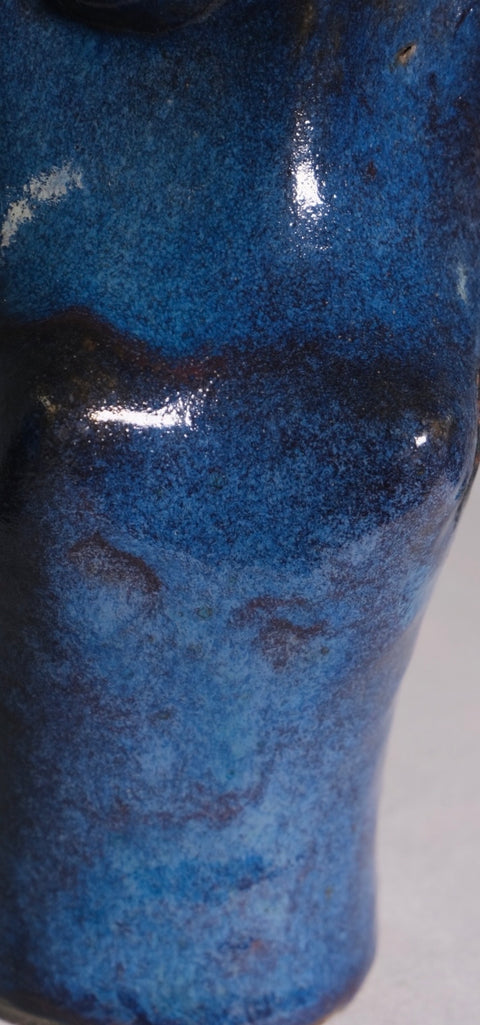 Blue Hand-thrown Studio Pot