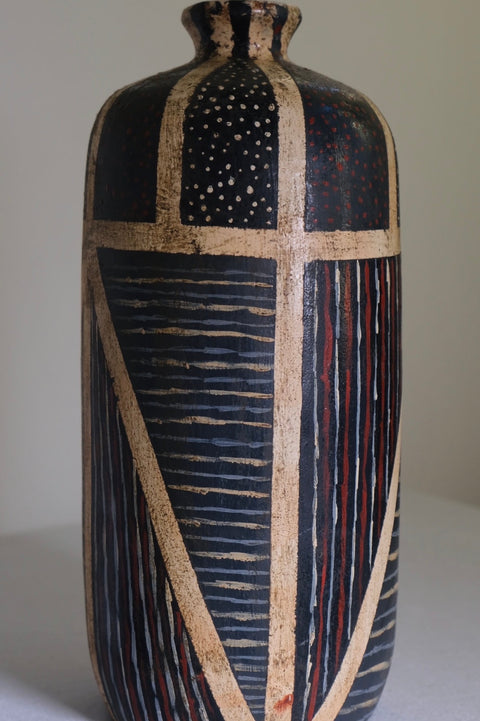 Hand Painted Tribal Vase (Amerikkka version)