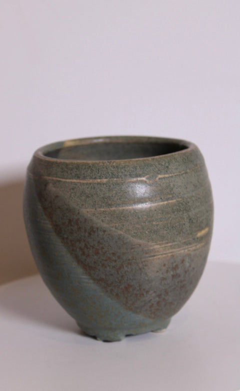 Blue-Green Studio Pottery Bowl | Artisan Ceramic