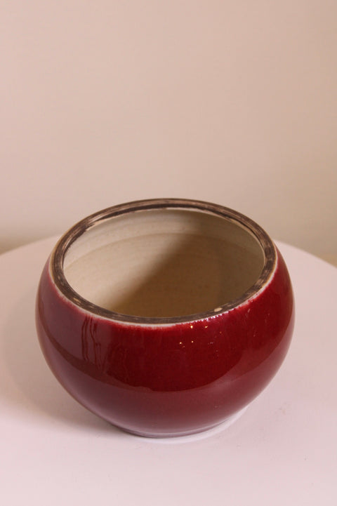 Oxblood Cachepot Planter
