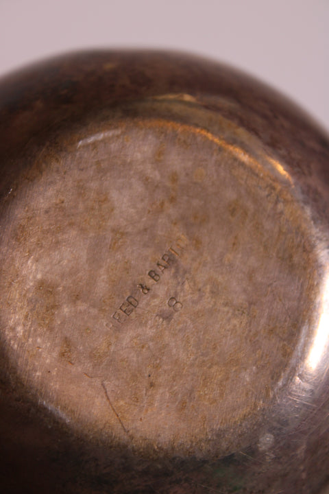 Silverplate Apple Lidded Box Reed and Barton