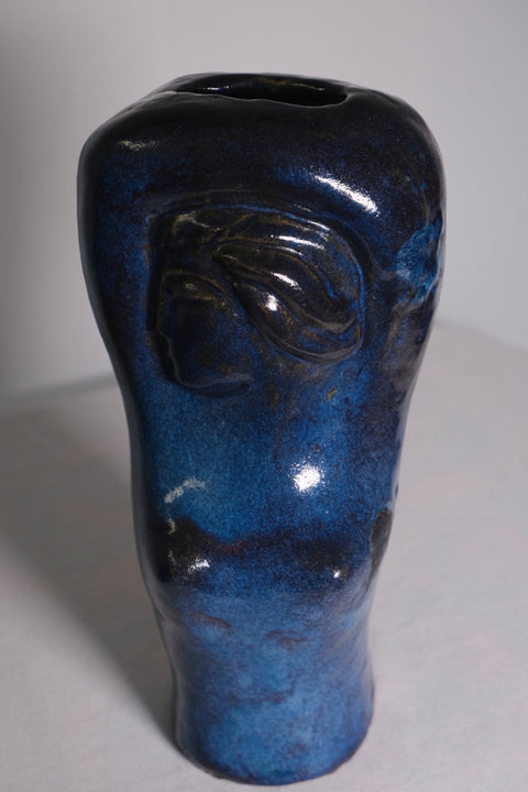 Blue Hand-thrown Studio Pot